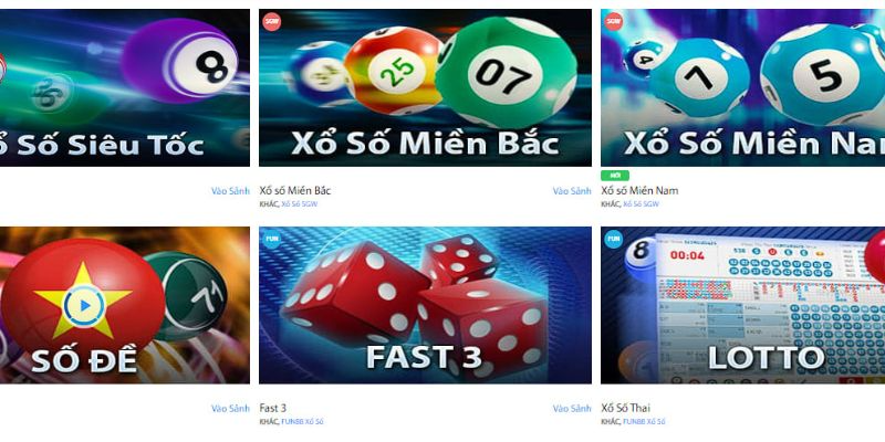 Sảnh cược xổ số FUN88